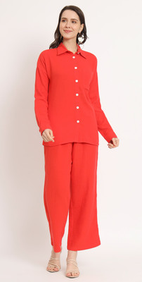 NUEVOSDAMAS Shirt Pant Co-ords Set