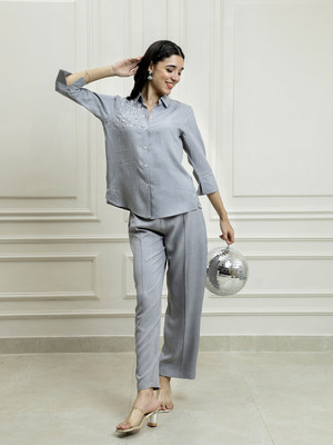 Shally Bhasin By Athena Shirt Pant Co-ords Set