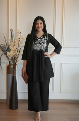 ATOZ APPREALS Tunic Palazzos Co-ords Set
