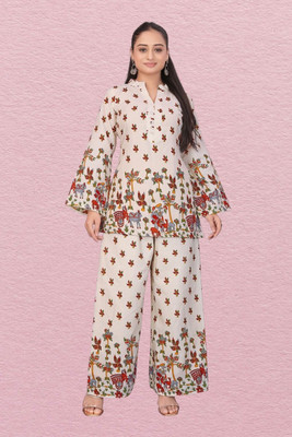 HASTIVOUGE Top Palazzos Western Set