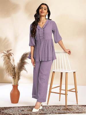 Janasya Top Pant Co-ords Set