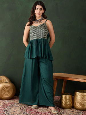 Sangria Top Palazzos Co-ords Set