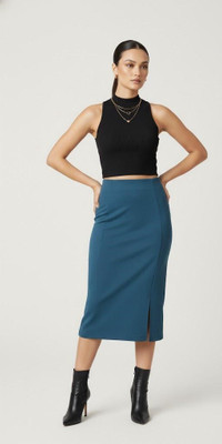 Riddhisworld Top Skirt Western Set