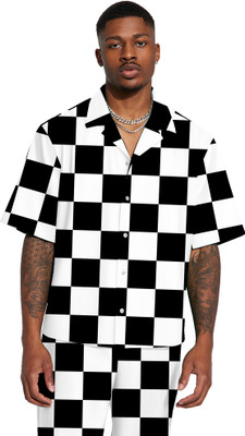 CHEAPSHIRTS Men Printed White Night Suit Set