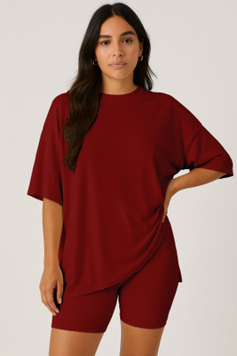 moomaya Top Regular Shorts Co-ords Set