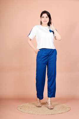 Reevoxy Fashion First Tshirt Palazzos Co-ords Set