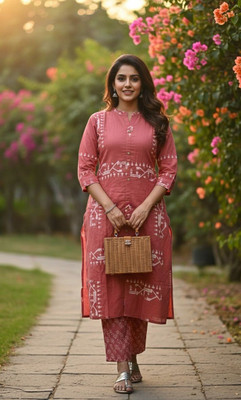 Two piece for women parsian colour Tunic Pant Western Set