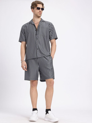 Glitchez Shirt Regular Shorts Co-ords Set