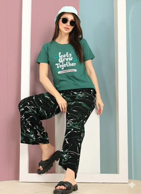 Saltysummer Tshirt Palazzos Western Set