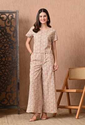 Silakiva Top Palazzos Co-ords Set