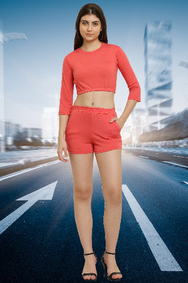elegance redefined Top Regular Shorts Western Set