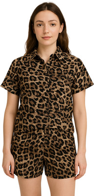 Ridaa Shirt Regular Shorts Co-ords Set