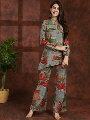 Claura Tunic Palazzos Co-ords Set