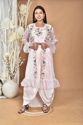 MorChari Top Skirt Co-ords Set with Jacket