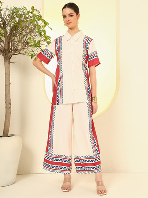 Nehamta Shirt Palazzos Co-ords Set