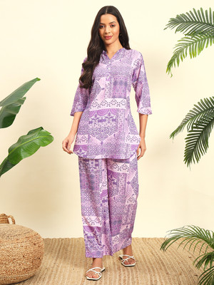 WoowZerZ Shirt Palazzos Co-ords Set