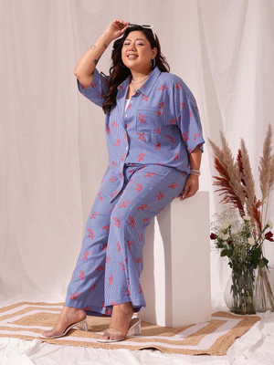 CURVY STREET Tshirt Palazzos Co-ords Set