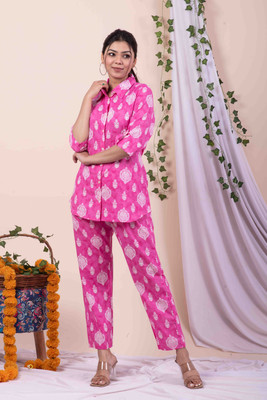 VCJ CREATION Shirt Pant Co-ords Set