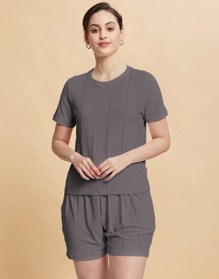 Selvia Top Regular Shorts Co-ords Set