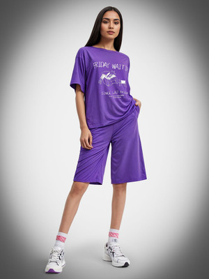 Glitchez Tshirt Regular Shorts Co-ords Set