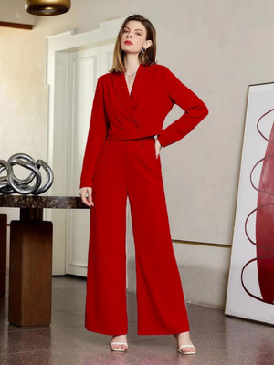 KOTTY Top Pant Co-ords Set with Blazer