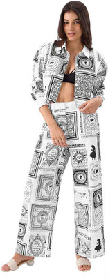 EUPHORIA WARDROBE Top Pant Co-ords Set with Jacket