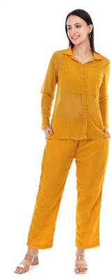 AJWA DESIGN Shirt Pant Co-ords Set