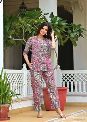 meraaki fashion Tunic Pant Co-ords Set