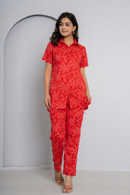 Jaipuri Bunaai Tunic Pant Co-ords Set