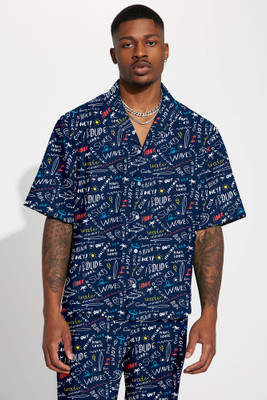 CHEAPSHIRTS Men Printed Multicolor Night Suit Set