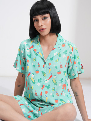 Tokyo Talkies Shirt Regular Shorts Co-ords Set