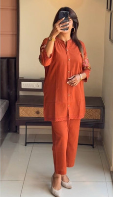 glamourempire Women Ethnic Top Pant Set