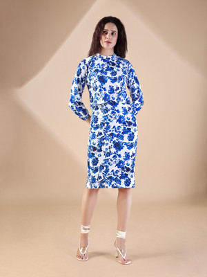 PURVAJA Top Skirt Co-ords Set