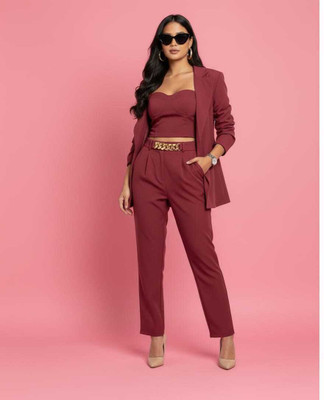 High-Buy Top Pant Western Set with Jacket