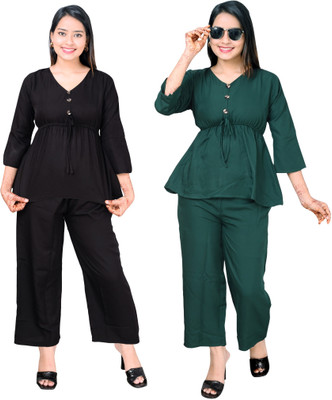 RIDE AND RULE Top Palazzos Western Set