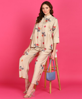 Qeboo Shirt Palazzos Co-ords Set