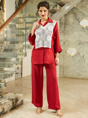 Shally Bhasin By Athena Shirt Pant Co-ords Set