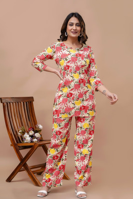 Madfury Top Palazzos Co-ords Set
