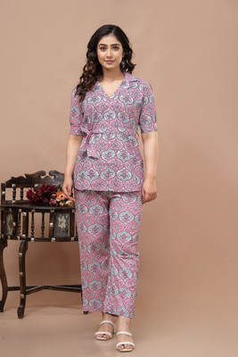 GULJIFASHION Tunic Pant Co-ords Set with Coat