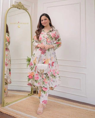 CHARVI CREATION Tunic Palazzos Co-ords Set