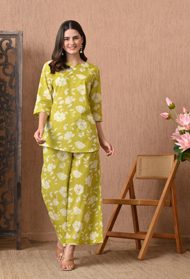 Silakiva Top Palazzos Co-ords Set