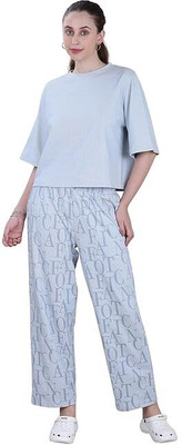 Zhan're Tshirt Palazzos Co-ords Set