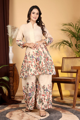 CURVVIESCRECKK Tunic Palazzos Co-ords Set
