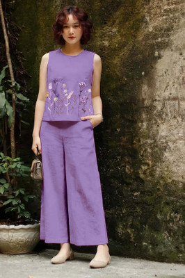 VIBELY Top Palazzos Co-ords Set