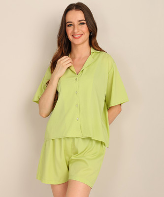 FashFun Shirt Regular Shorts Co-ords Set