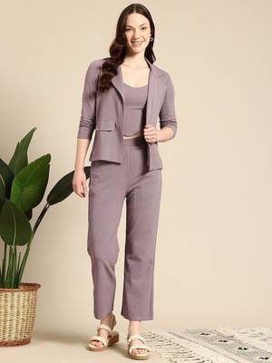 Mast & Harbour Top Pant Co-ords Set with Blazer