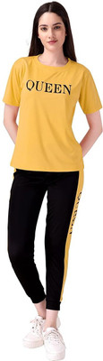 Queen Tshirt Hot Pants Co-ords Set