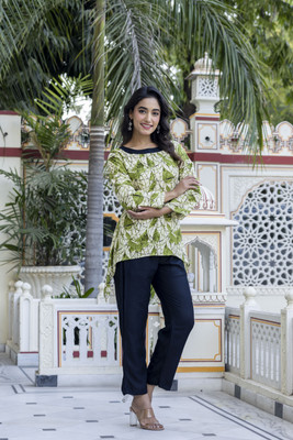 Pihu Creation Women Crop Top Pant Set