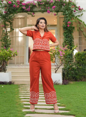 kmfashion Shirt Palazzos Co-ords Set