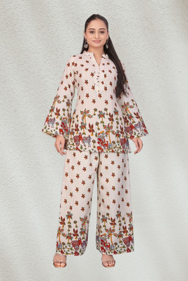 Squadfashion Top Palazzos Western Set